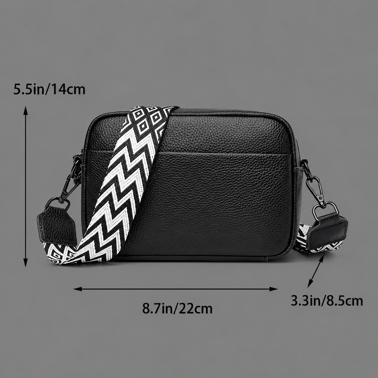 Bolso Crossbody de Piel Multifuncional