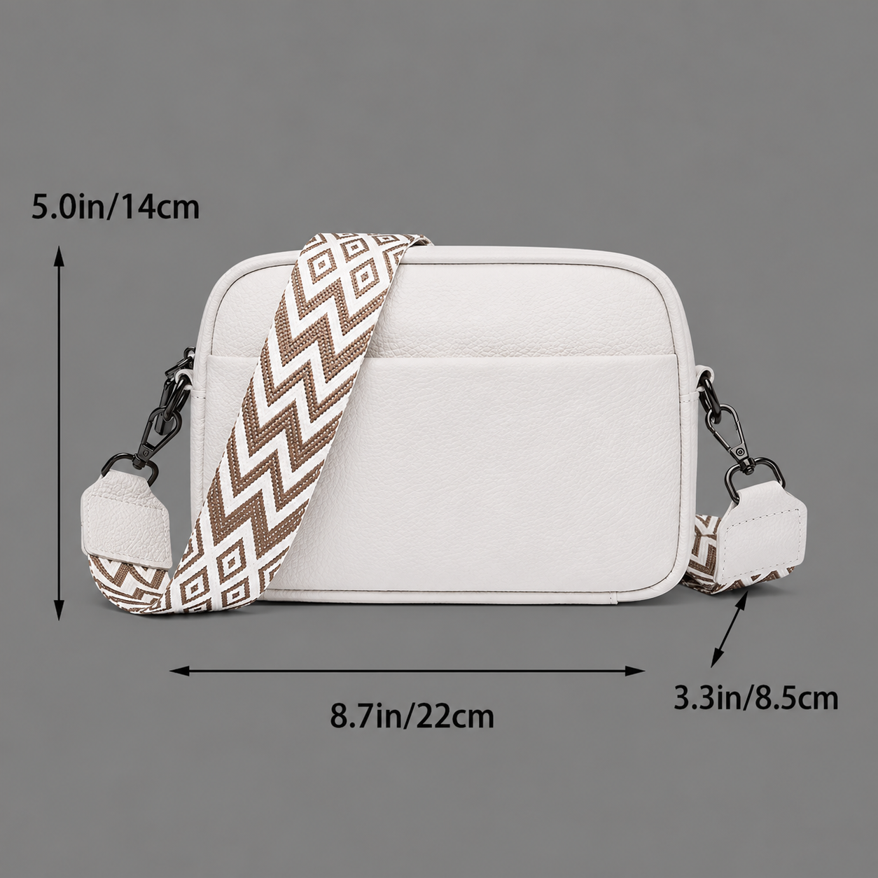 Bolso Crossbody de Piel Multifuncional